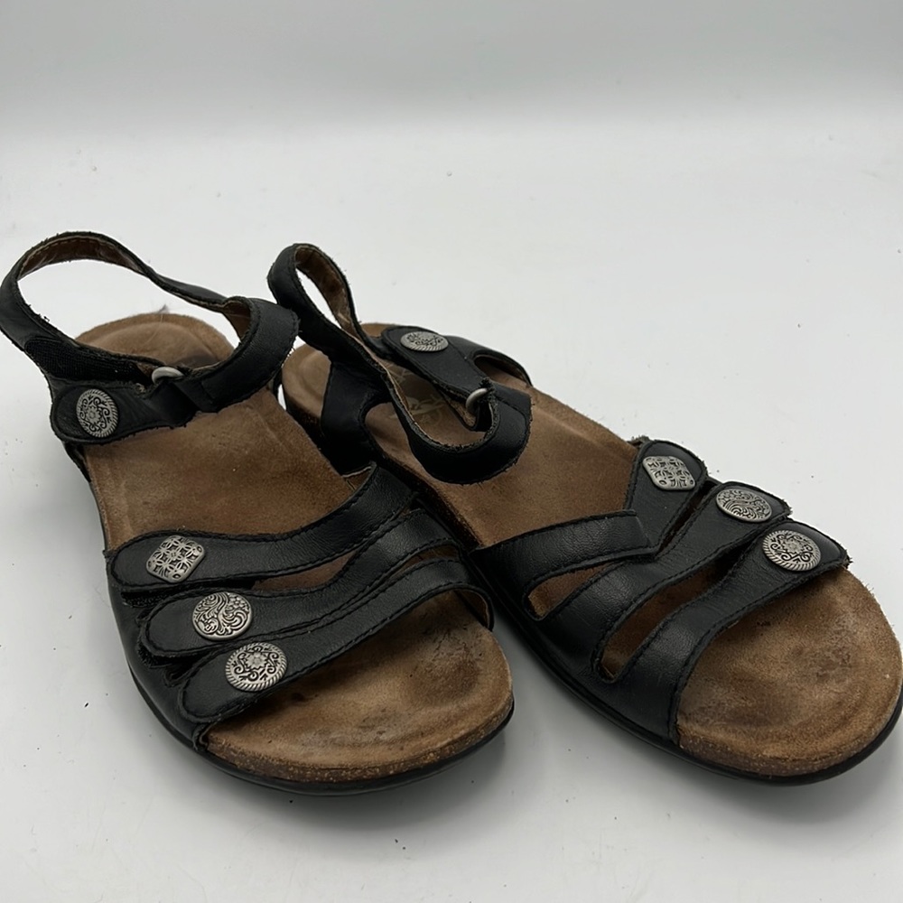 Dansko Black Leather Sandals